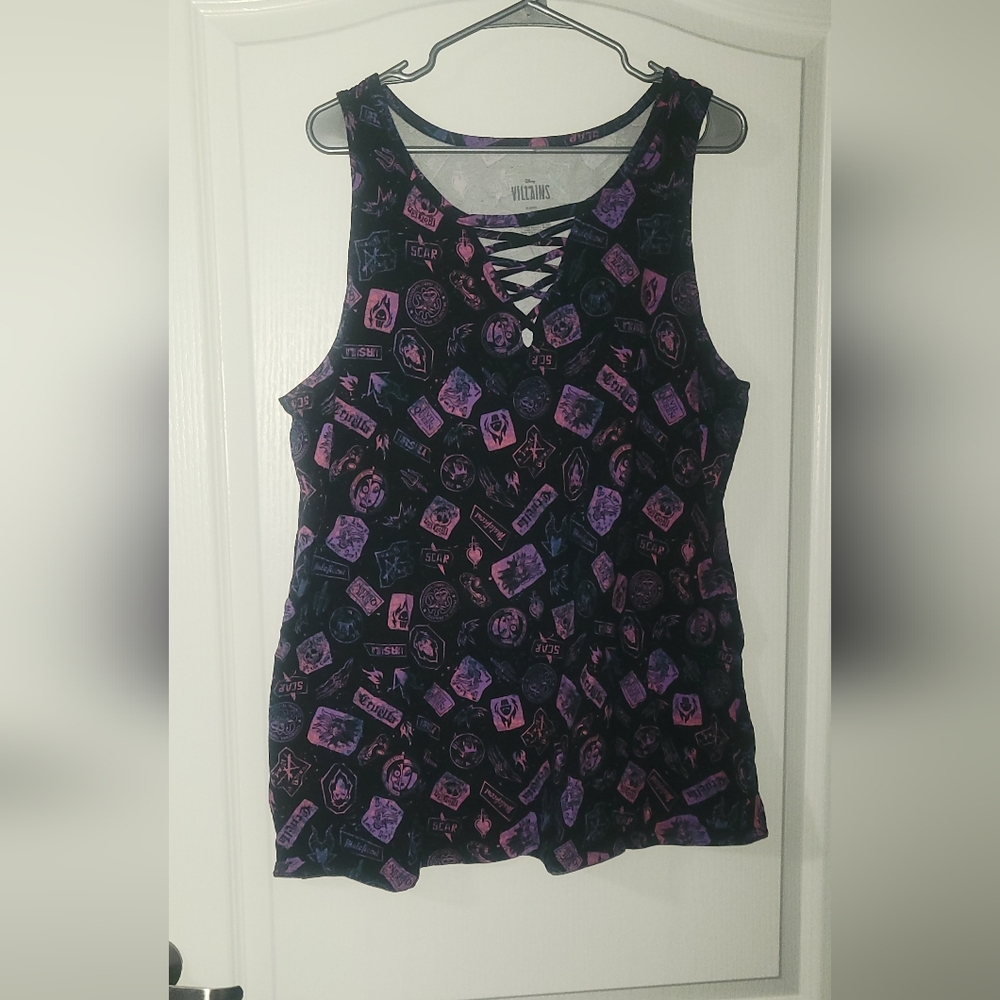Torrid Disney Villains Purple And Black Tank Top